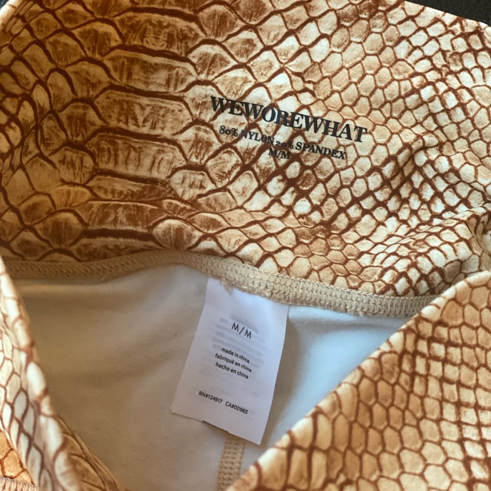 Weworewhat Snakeskin Python High Waist Leggings - image 8